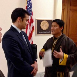 Tibet Lobby Day participants meet with the staff of Congresswoman Barbara Lee (D-CA).