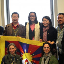 Tibet Lobby Day participants meet with the staff of Congresswoman Eleanor Holmes Norton (D-DC).