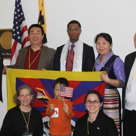 Tibet Lobby Day participants from Maryland on Captial Hill.