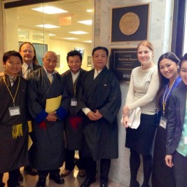 Tibet Lobby Day participants meet with the staff of Senator Barbara Boxer (D-CA).