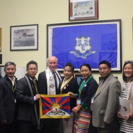 Tibet Lobby Day participants meet with Congressman Joe Courtney (D-CT).